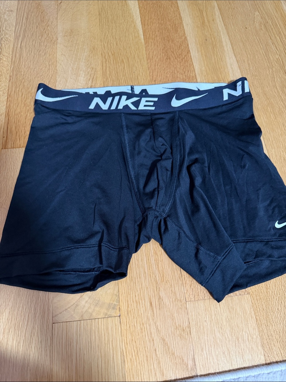 Nike Black men boxer briefs with White Logo Waistband